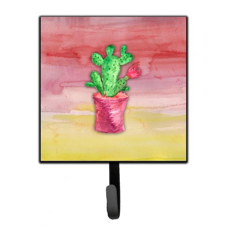 Jensendistributionservices Flowering Cactus Watercolor Leash or Key Holder MI1715139